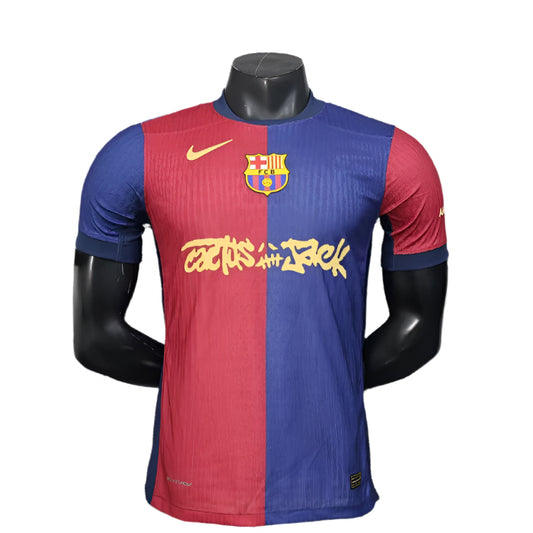 Barcelona 24/25 Home Travis Scott Kit ( Player Version )